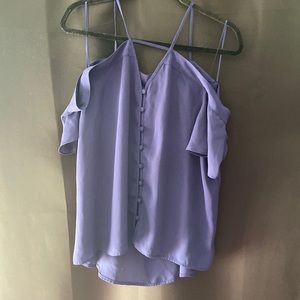 Size Large off-the-shoulder blouse from Express